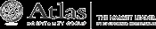 The image shows the logo of Atlas Hospitality Group with the tagline "The Market Leader in California Hotel Sales." logo on footer section.