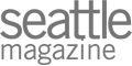 The image displays the logo for "Seattle magazine" in gray text.